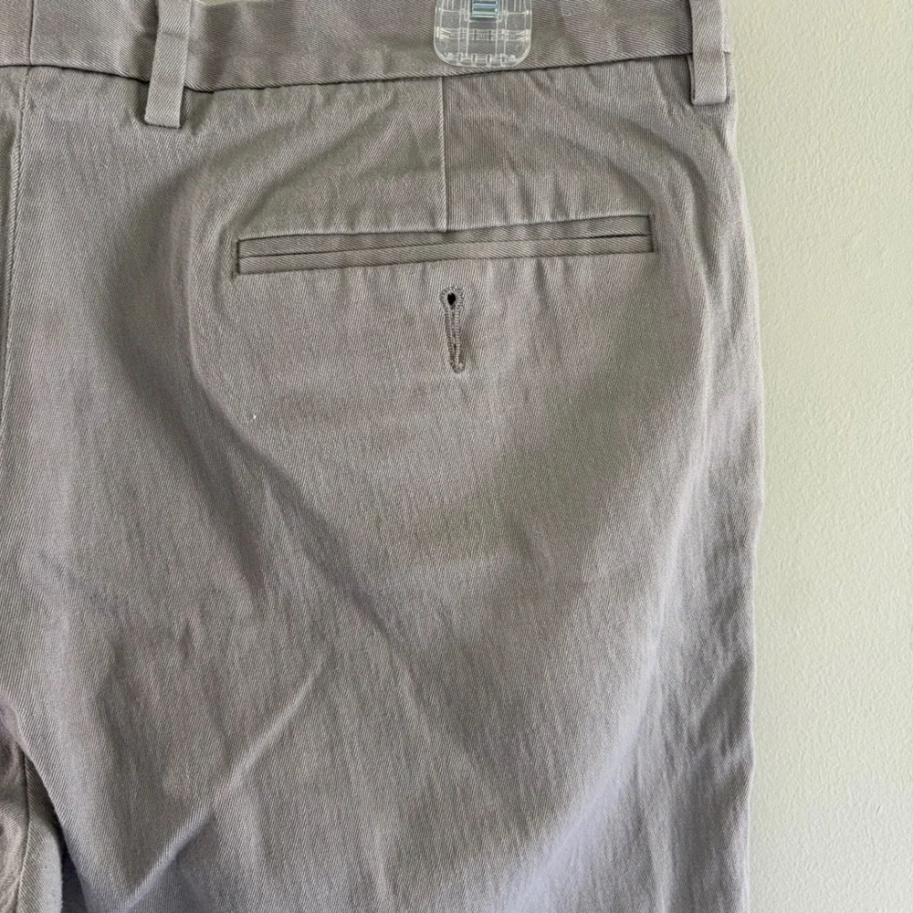 J.Crew Bowery Slim Dress Pants Mens 34x30 Grey Stretch Cotton Chino Trousers